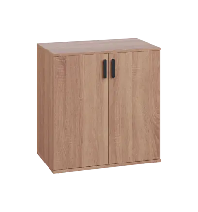 LN 2 - 7D kancelářská skříň, 2-dveřová, 750x720x400, dub bardolino